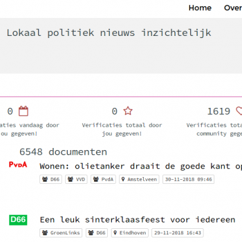 Screenshot van poliflw.nl